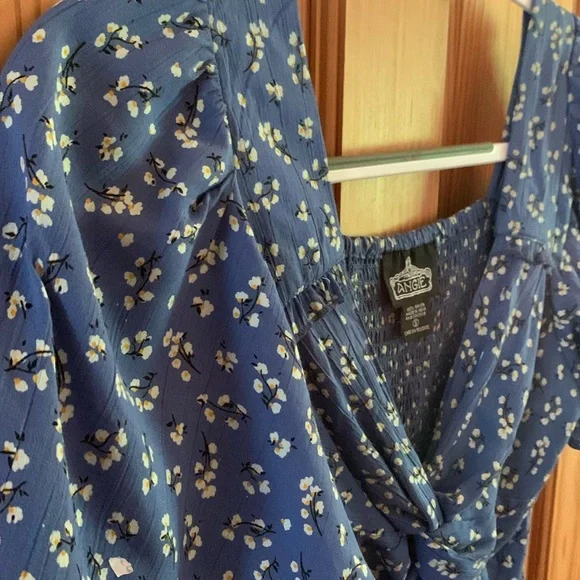 Angie Floral Blue Dress - Picture 6 of 6